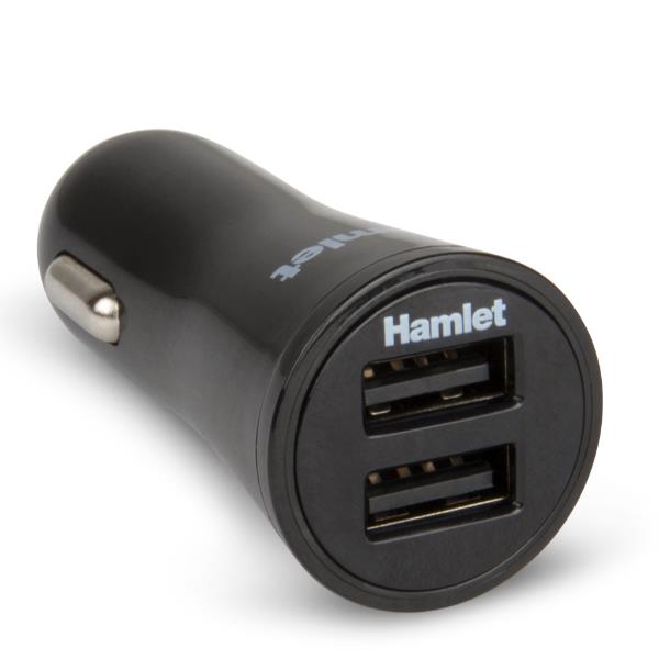 Hamlet ADATTATORE AUTO DUAL USB 17W 3.4A